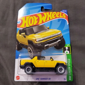 2022 Hot Wheels GMC Hummer EV 130/250 HW Green Speed 3/5 Collectible Car